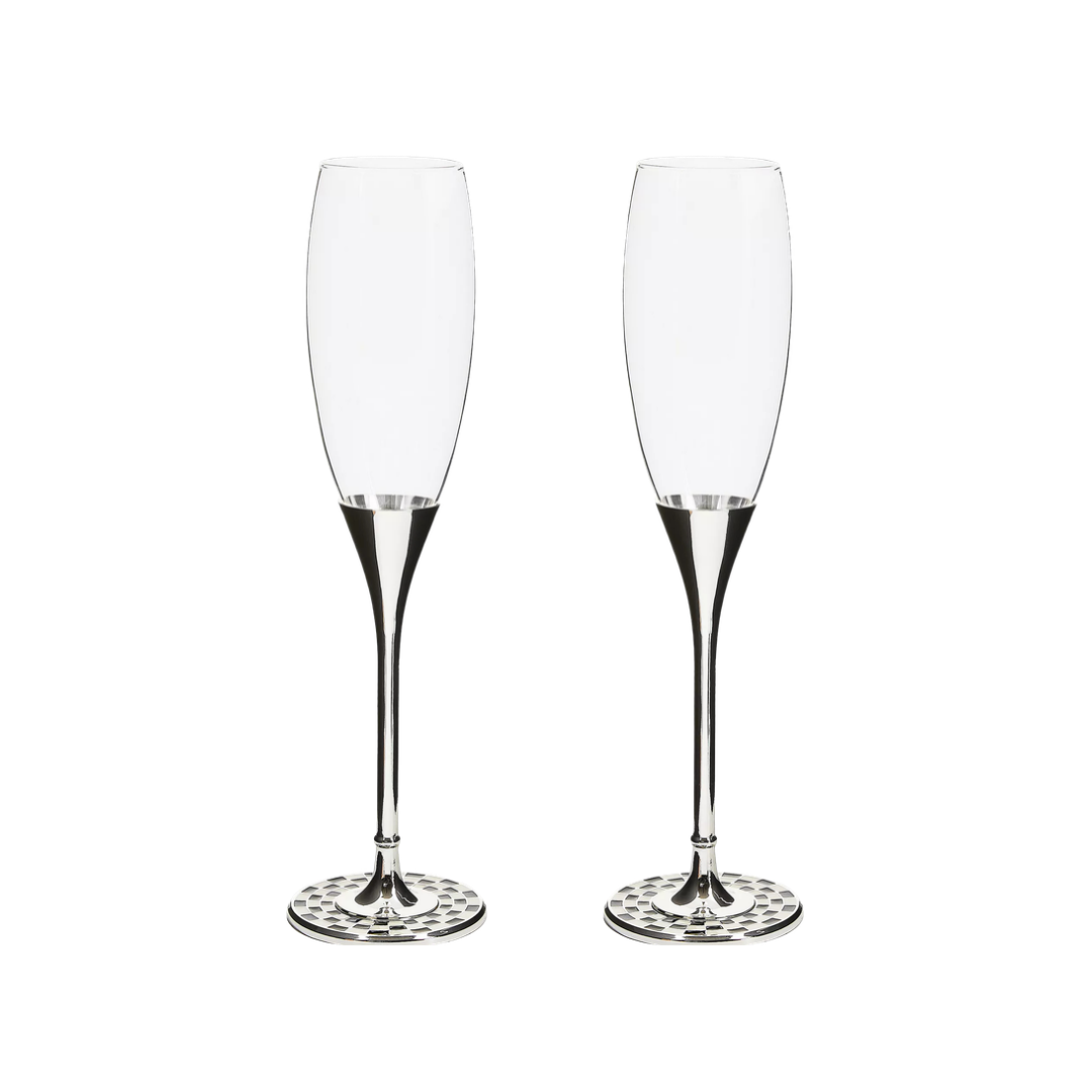 Celebrate Courtly Toasting Flutes Set Of 2