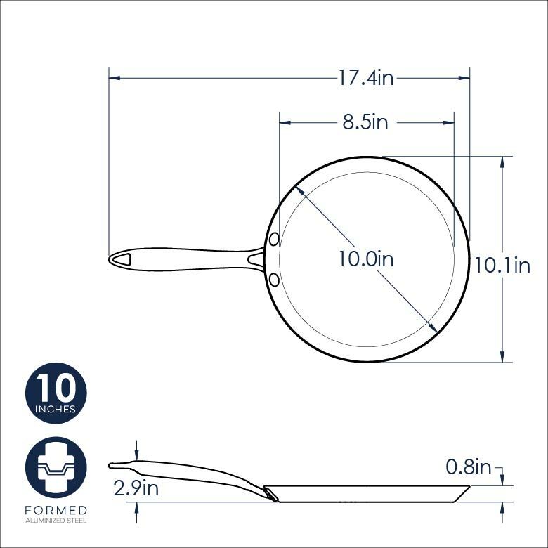 Traditional French Steel Crepe Pan