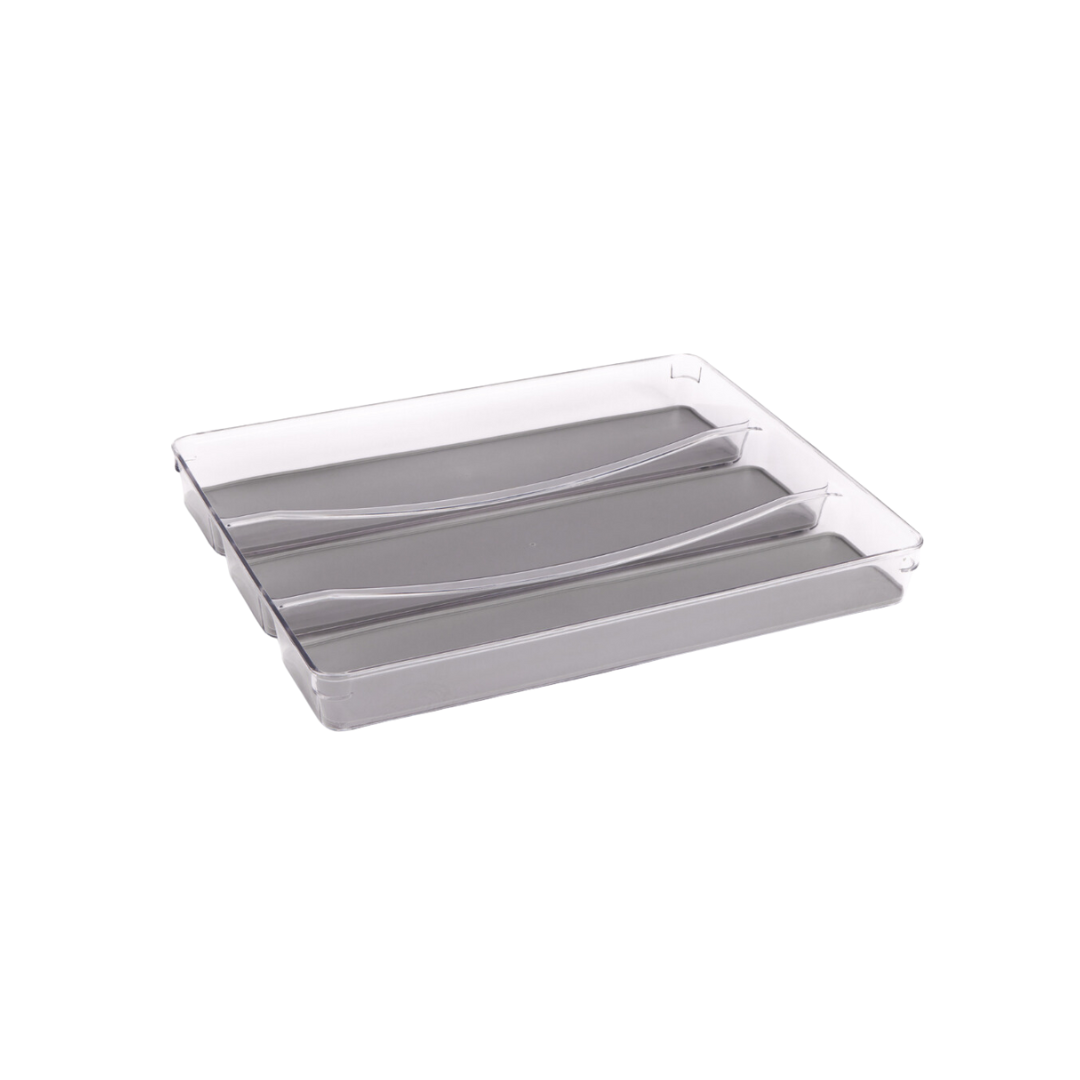 3 Compartment Drawer Ogranizer - Pewter