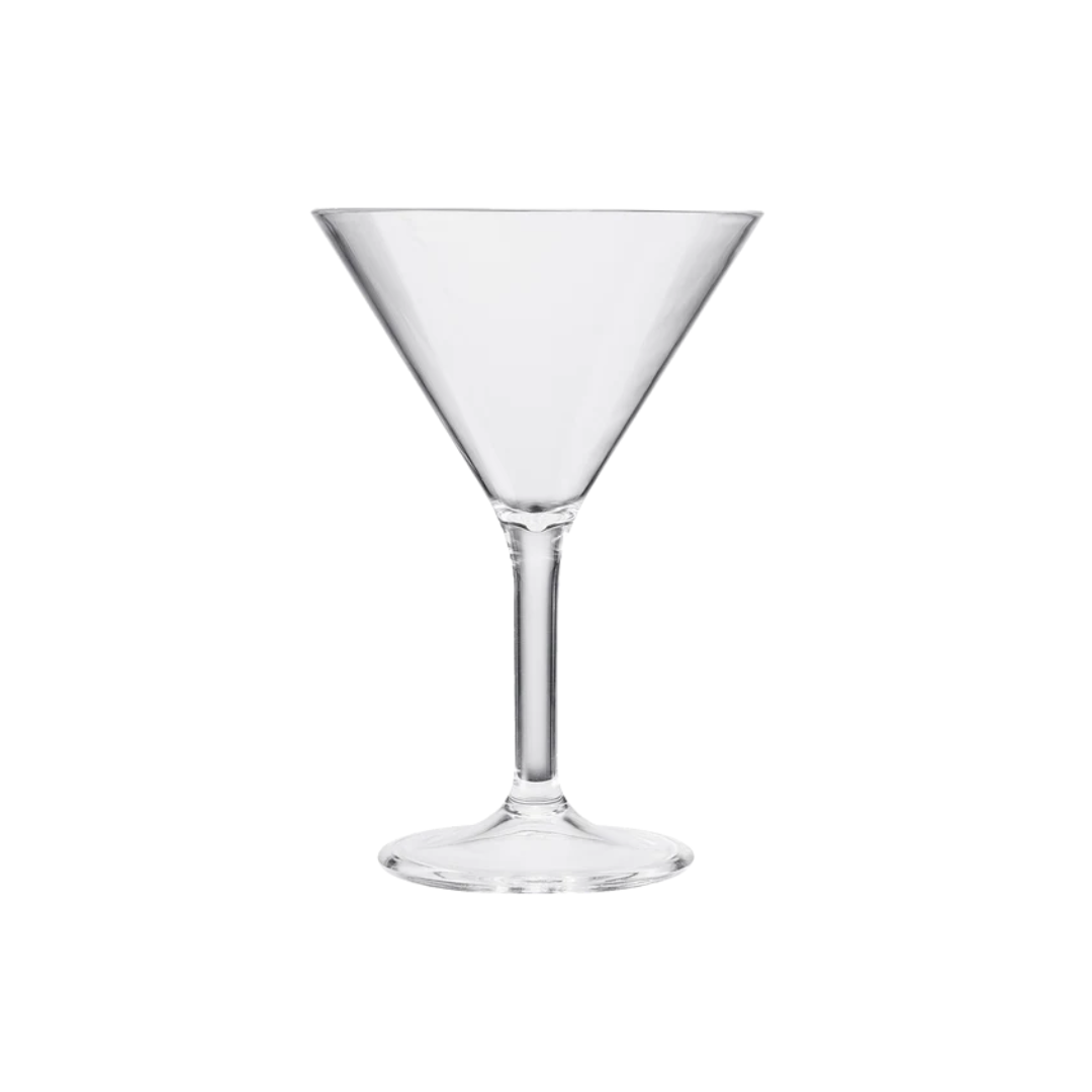 Unbreakable Acrylic Crystal Clear Martini G - Set of 6