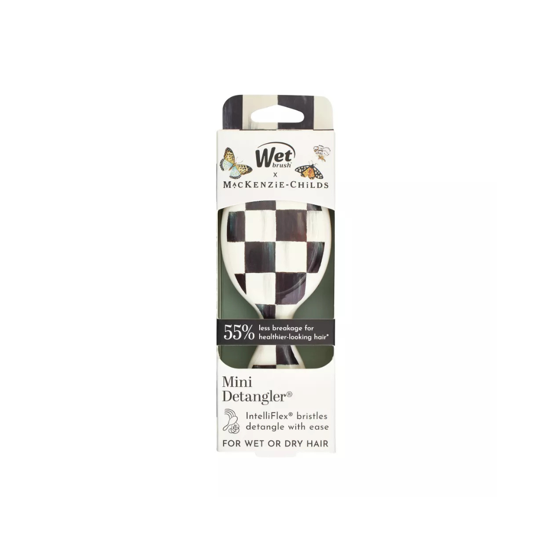 MacKenzie-Childs x Wet Brush Mini Detangler - Courtly Check