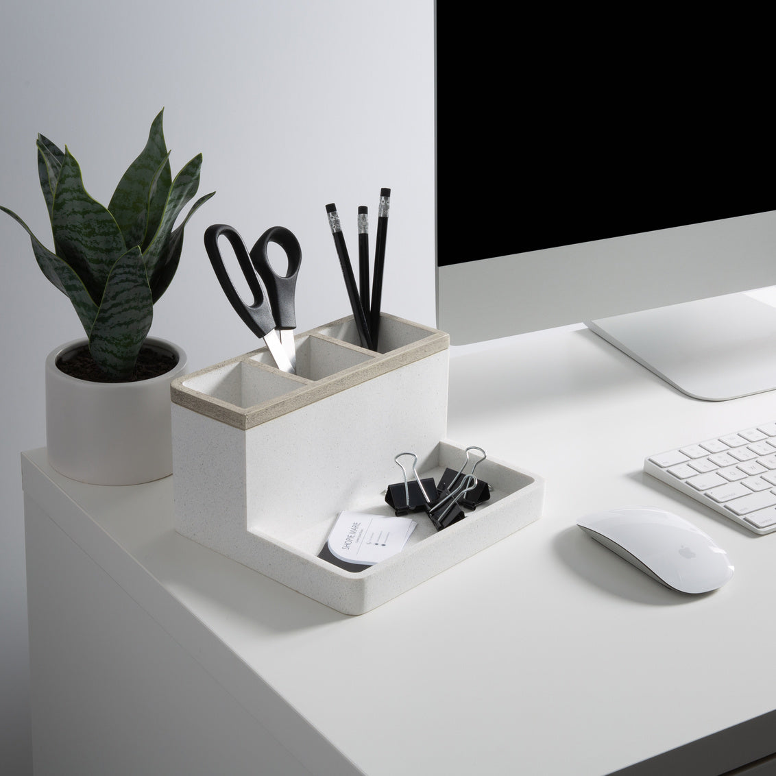 Hudson 3 Part Organizer Resin Grey