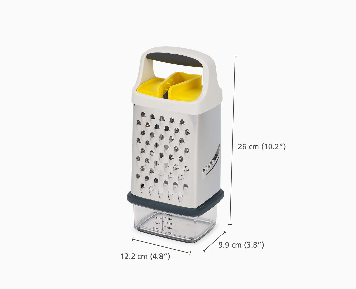 Multi-Grip Box Grater with Precision Food-Grip