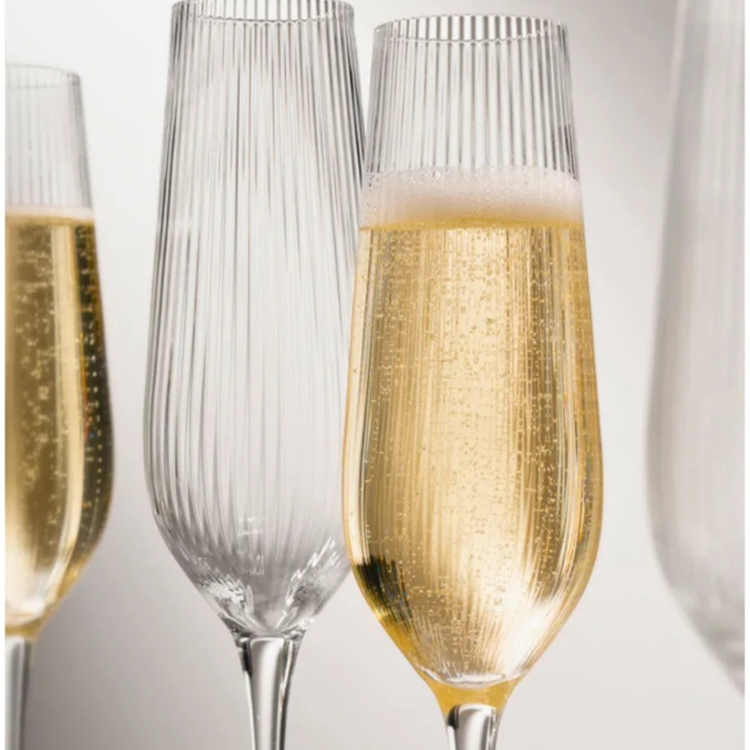 Divo Optic Champagne Flute. Set of 4