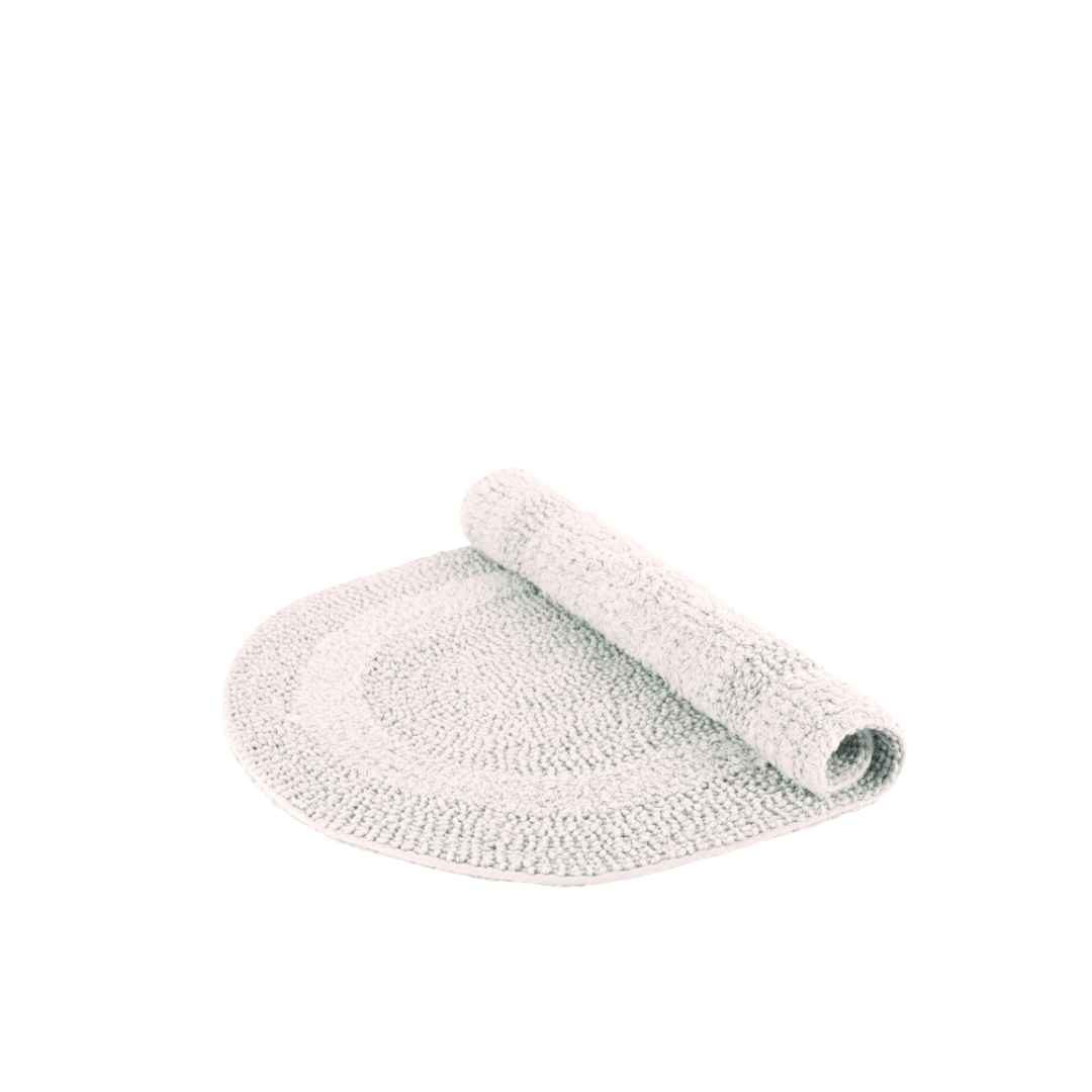 Serene Bath Mat Oval Cotton Reversible Natural 18" X 28" Gsm 1500