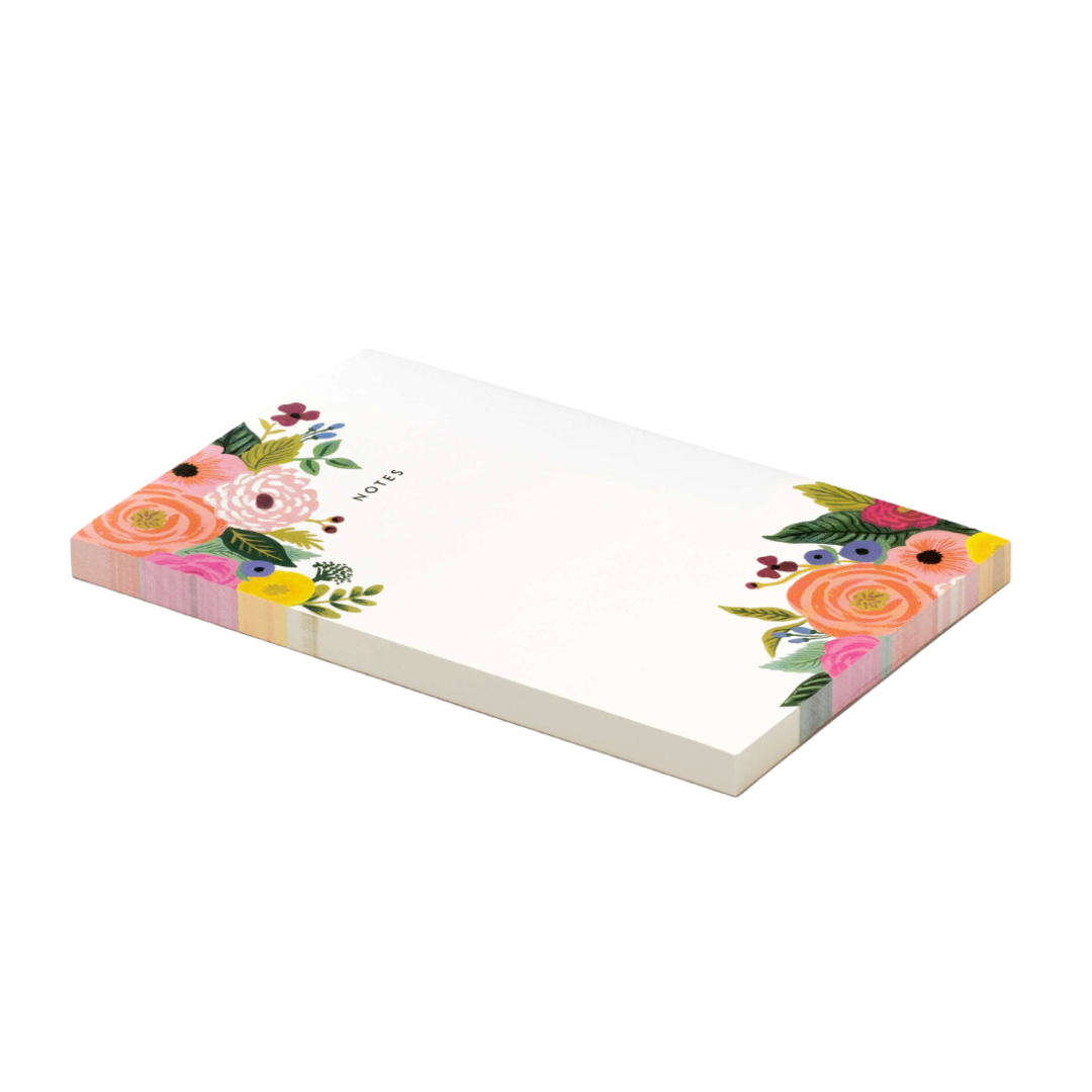 Bloc de notas en blanco de Juliet Rose