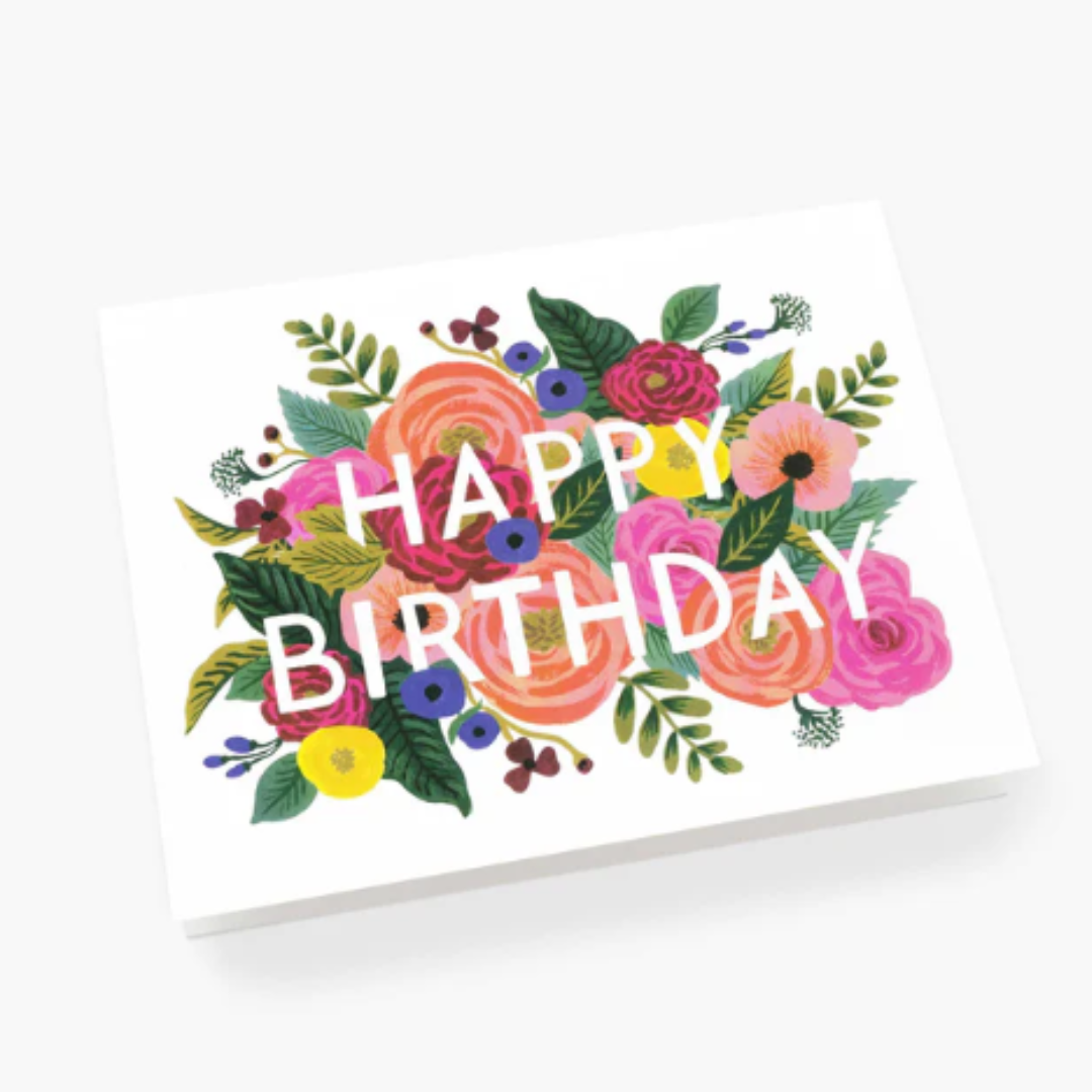 Tarjeta de cumpleaños de Juliet Rose