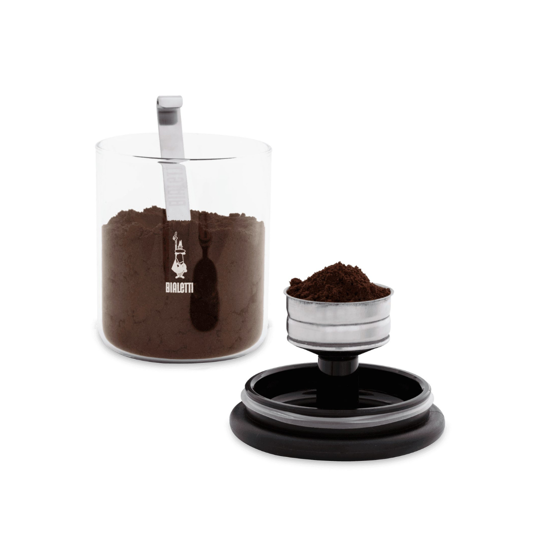 Tarro de café de cristal
