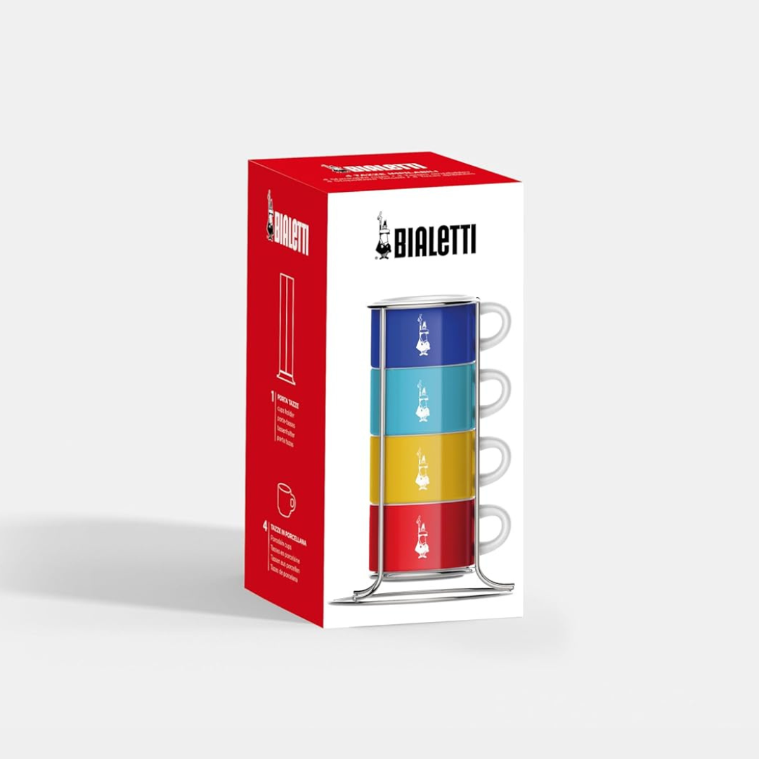 Set of 4 Stackable Cappuccino Cups