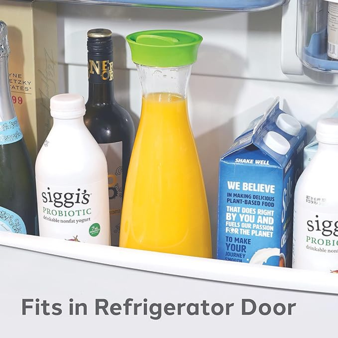 Clear Carafe w/ Flip-Open Lid - Gray