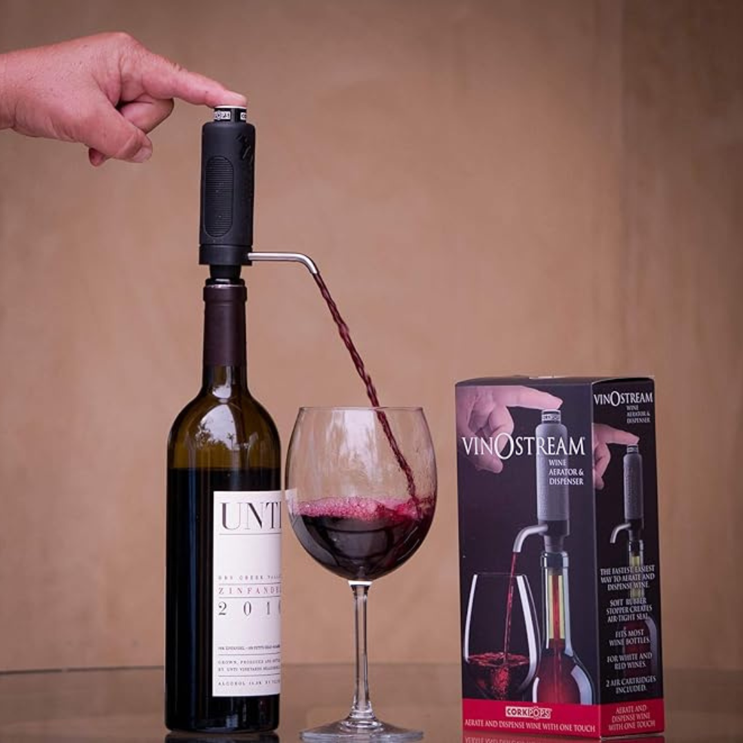 2-in-1 Vinostream Wine Aerator & Dispenser