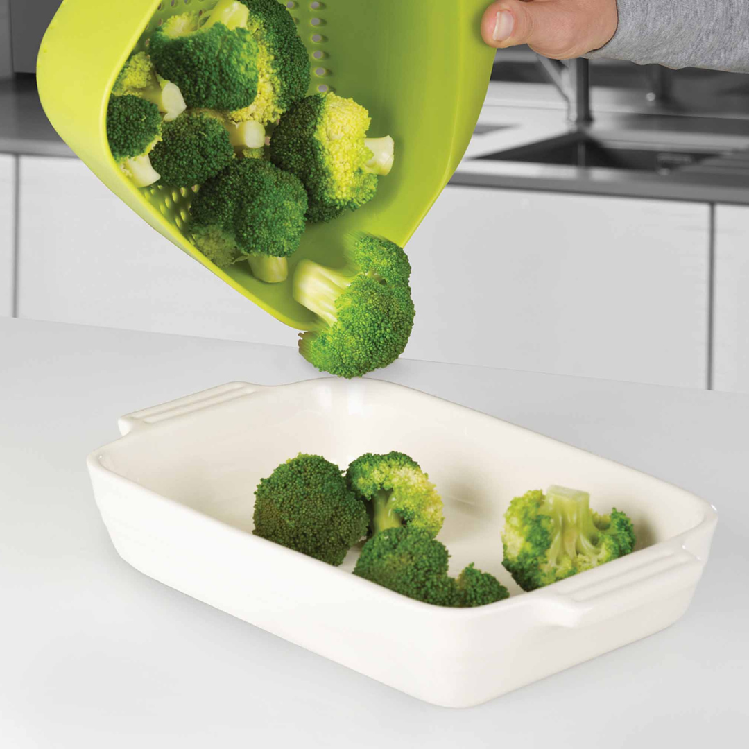 Square Green Colander