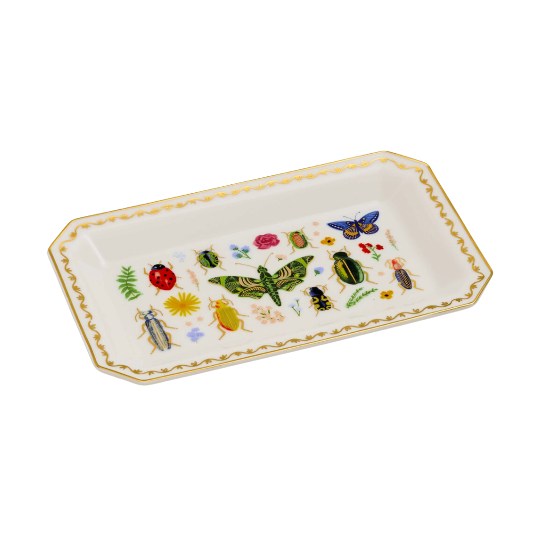Bandeja recolectora grande de porcelana Curio