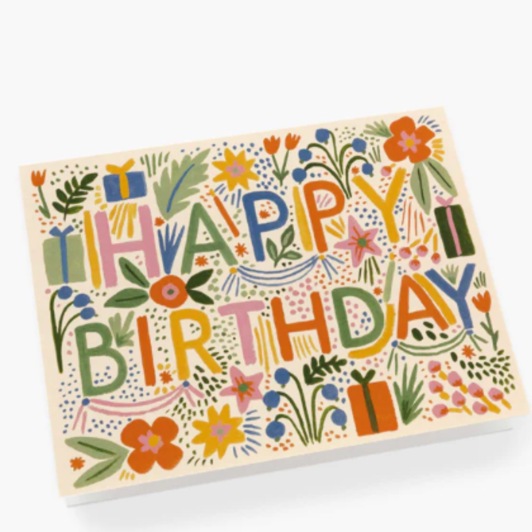 Tarjeta de cumpleaños de fiesta