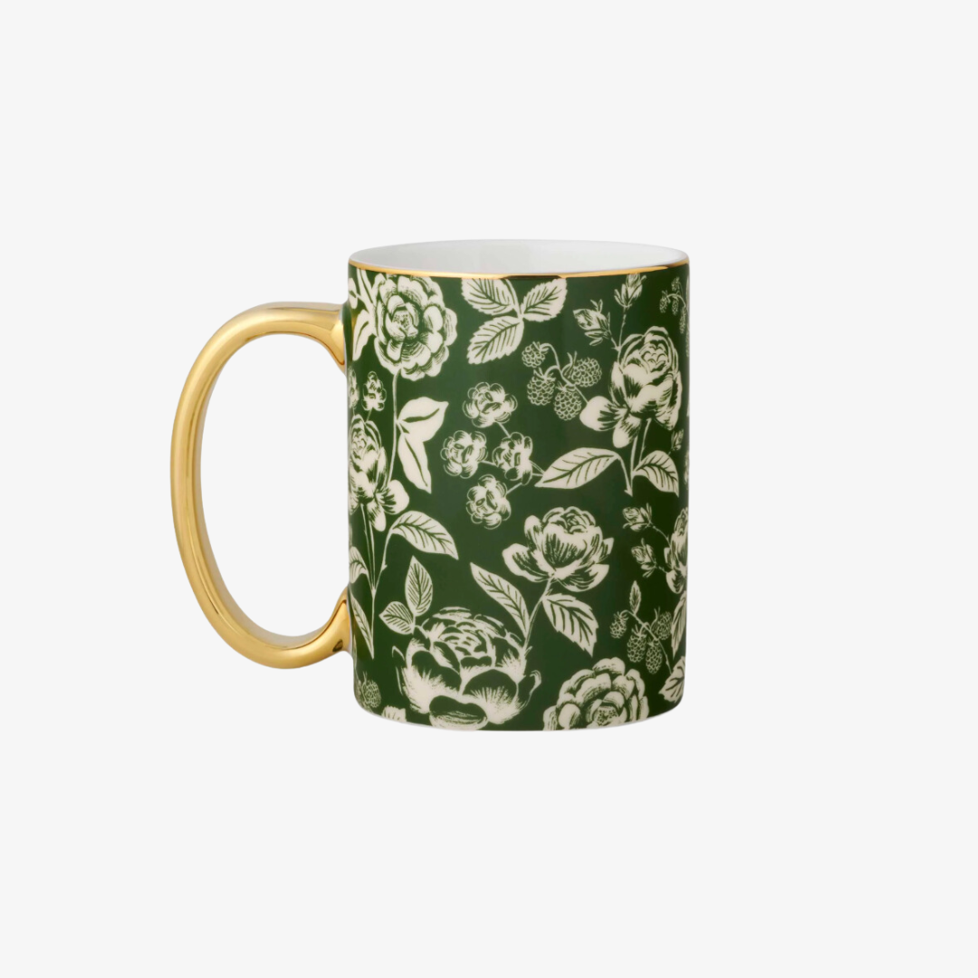 Taza de porcelana rosa inglesa