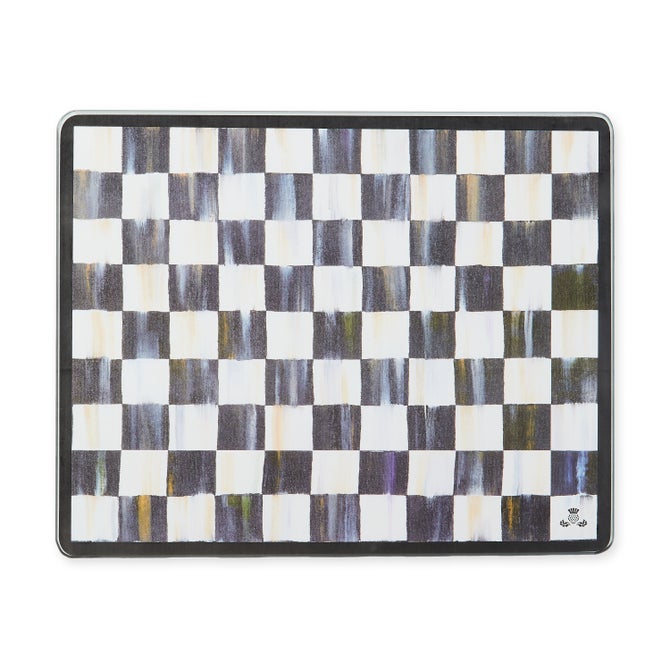 Courtly Check Glass Cutting Boards, Set of 2