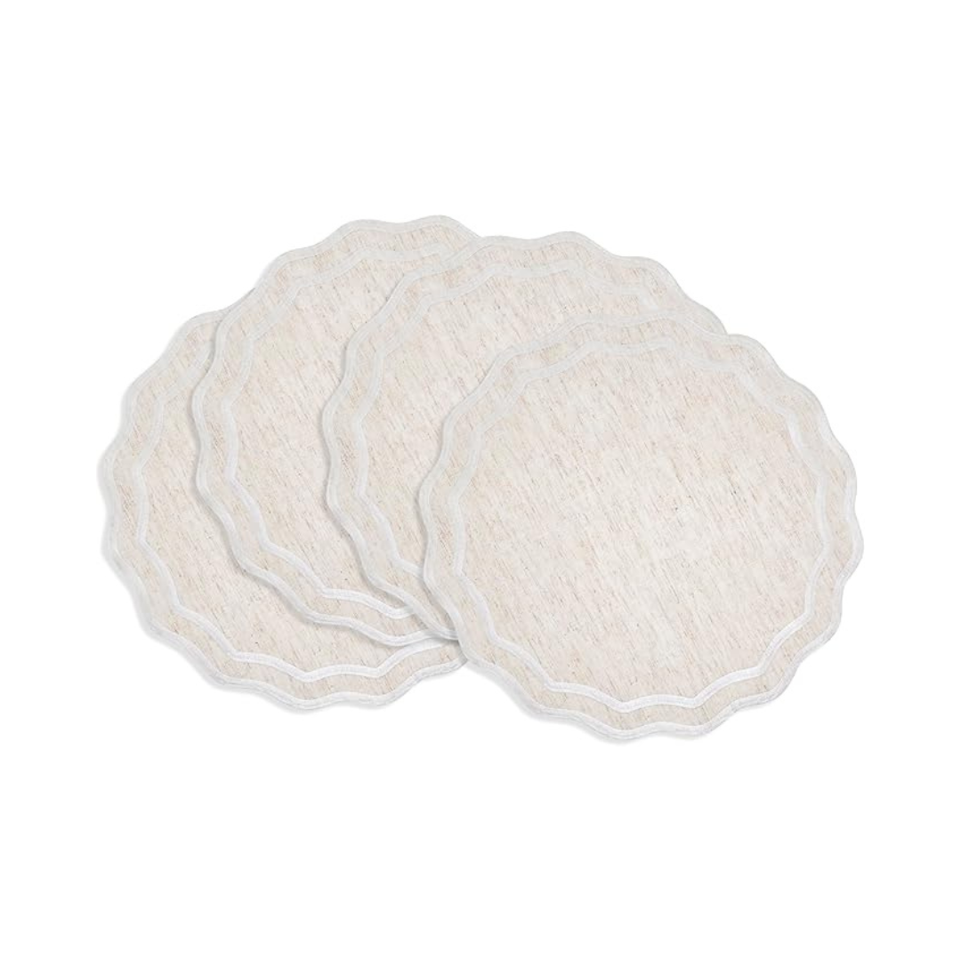 Scalloped Border Placemat Set Of 4