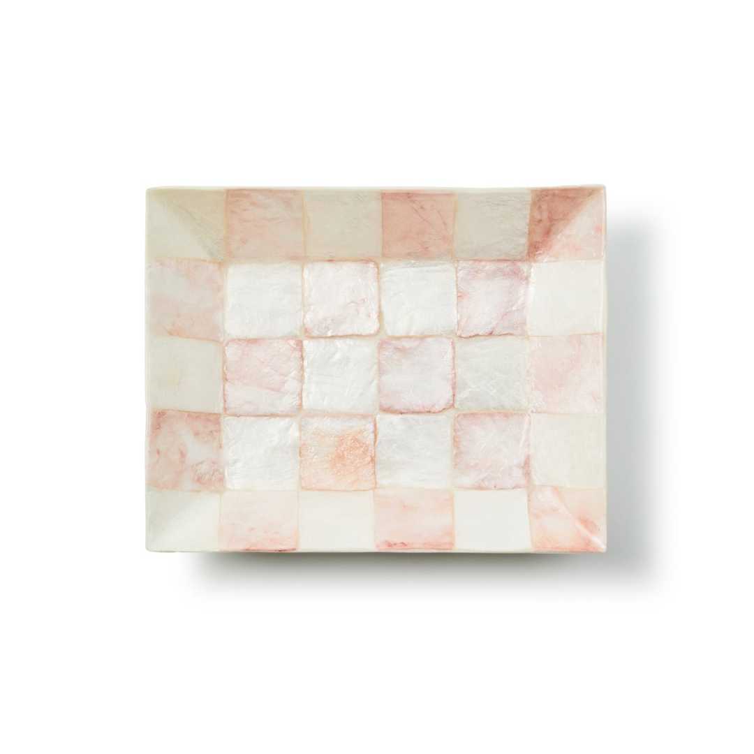 Rosy Check Capiz Soap Dish