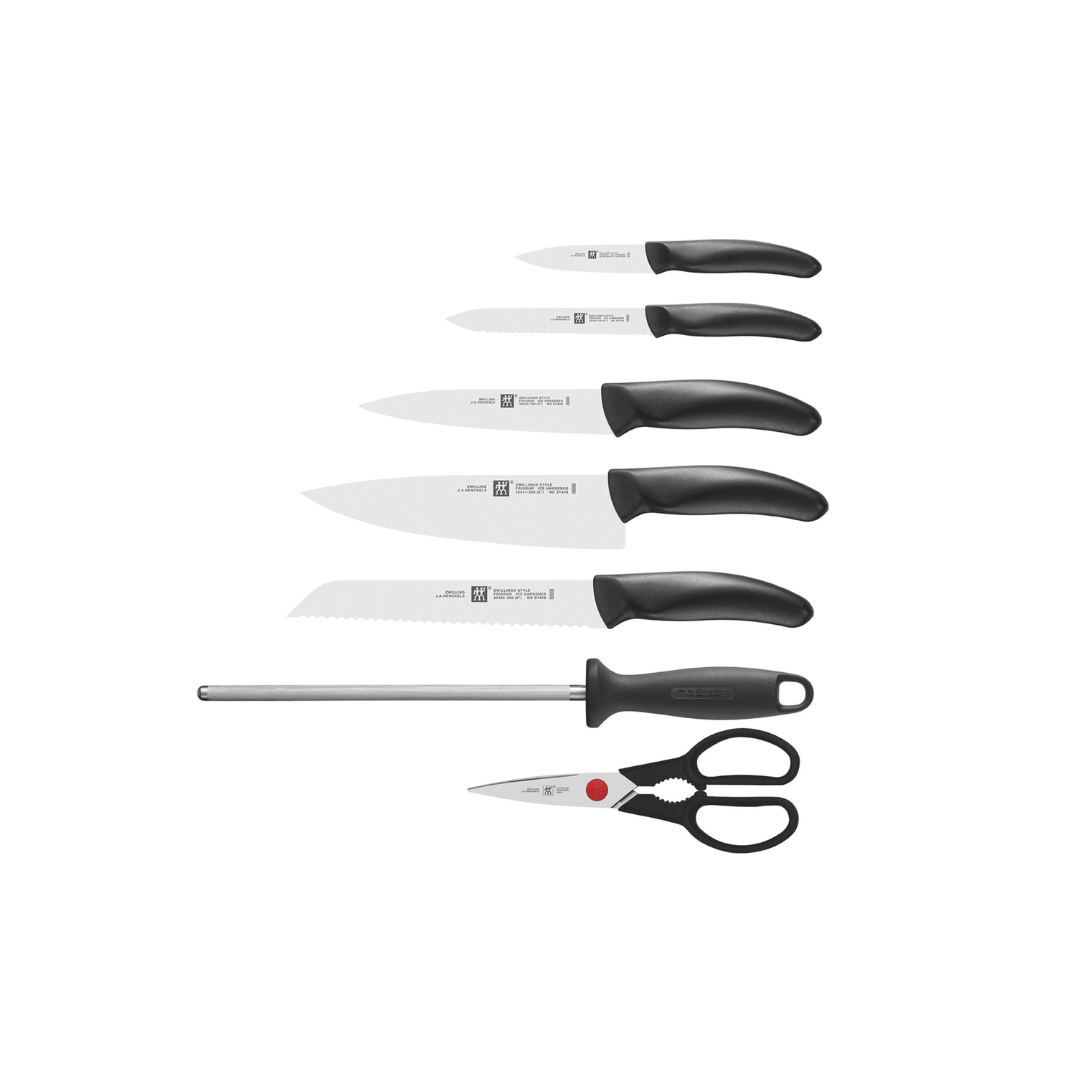 Style, Knife Block Set 8Pcs-Nature Bamboo