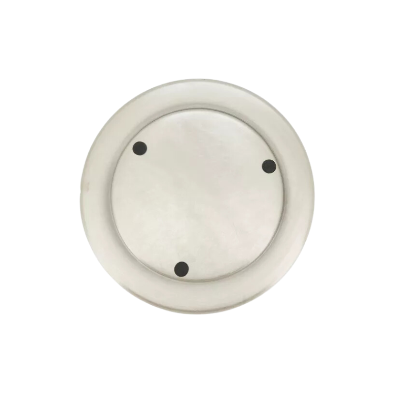 Set of 4 Aluminum Round Rim Charger Silver 13"