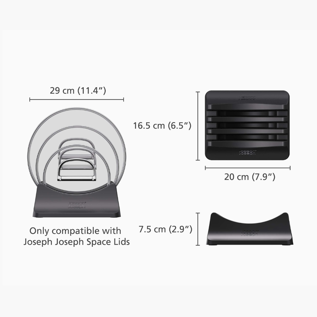 Soporte de almacenamiento con tapa de 3 piezas Space
