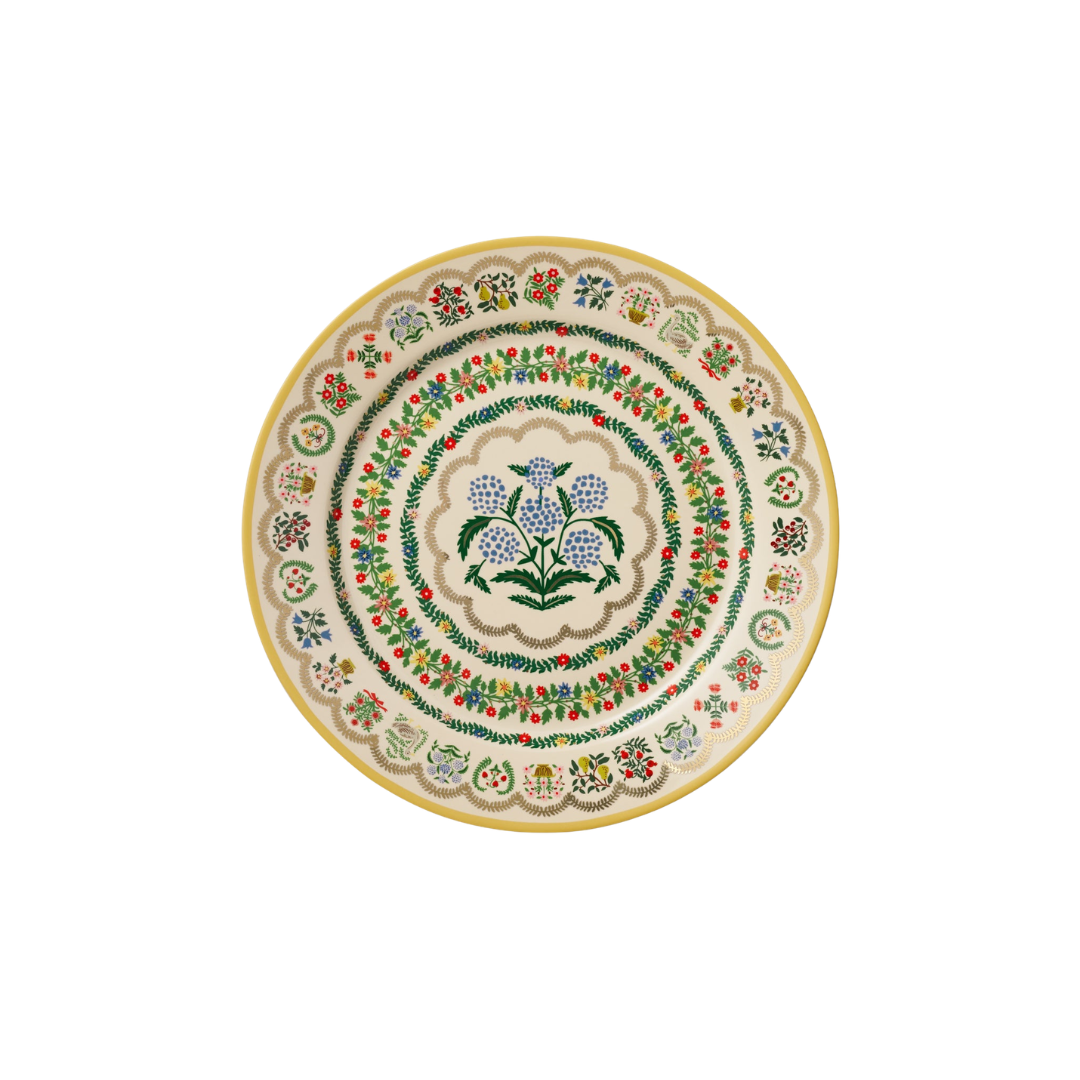 Rosette Porcelain Dinner Plate Set