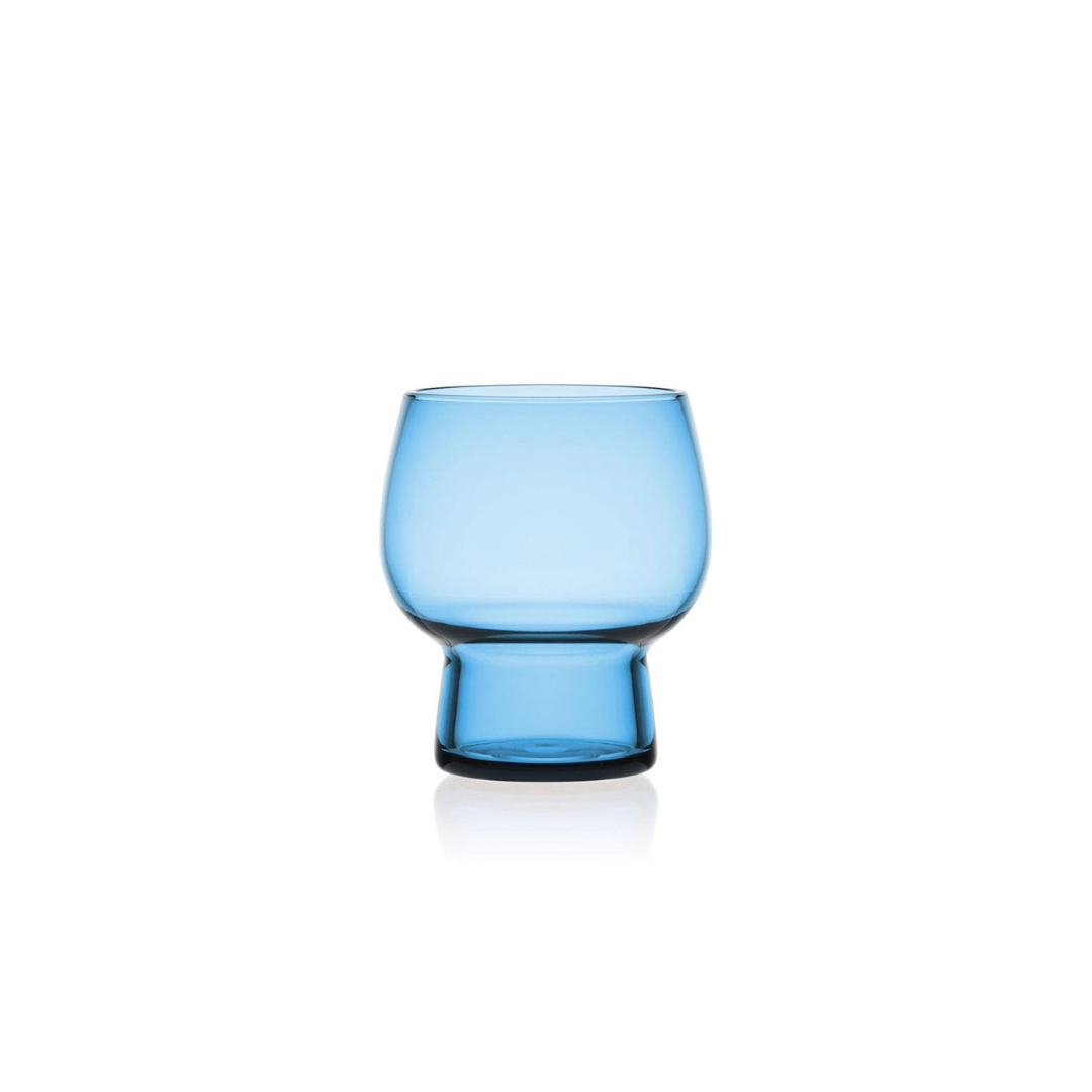 Phoebe Blue Set of 4 Double Old Fashioned Glasses