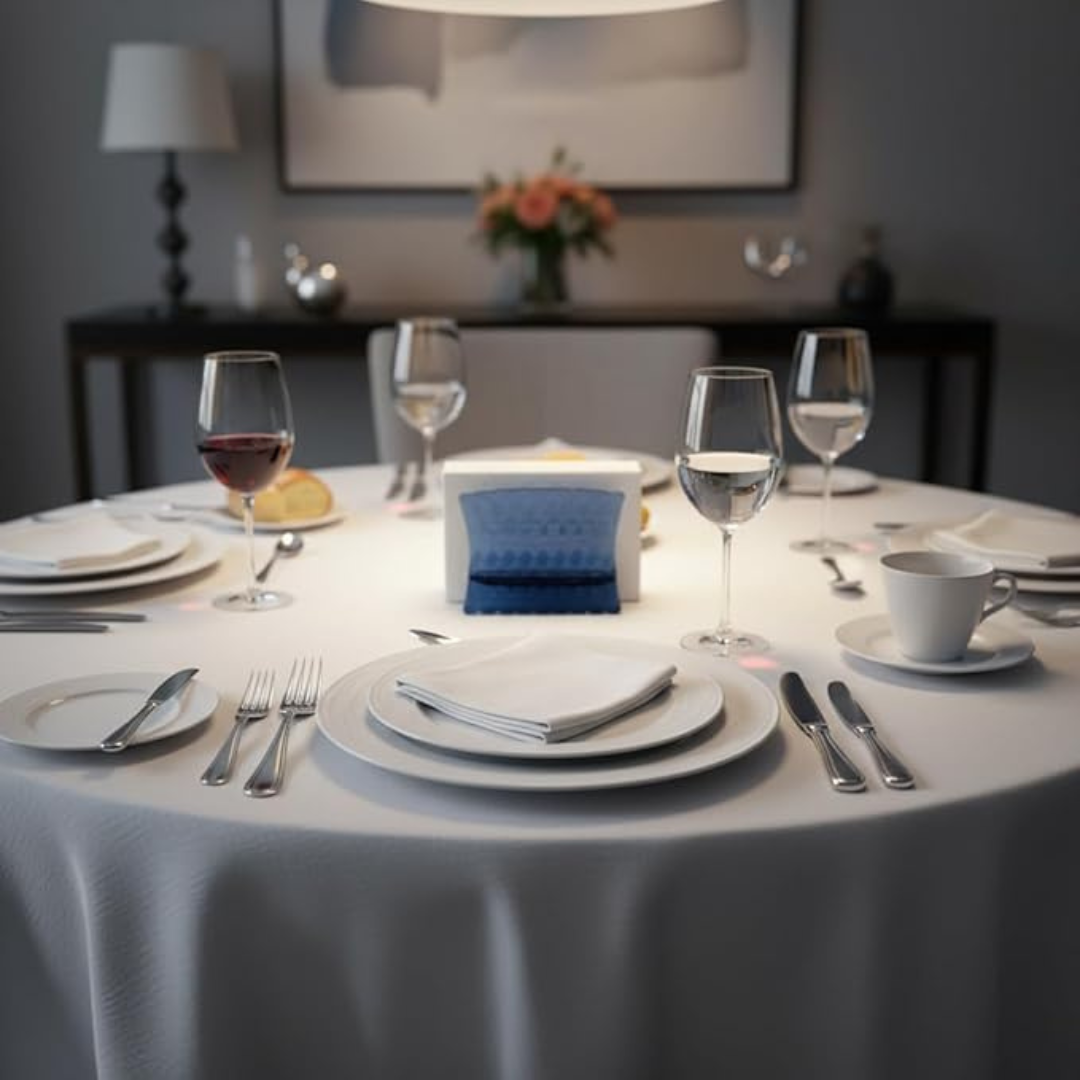 Vanity Table Napkin Holder - Denim Blue