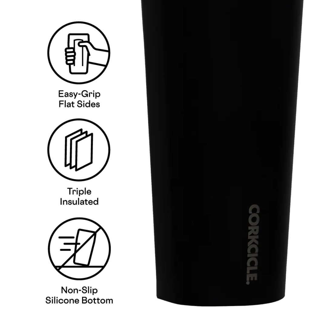 Cold Cup - 24oz Black Bows