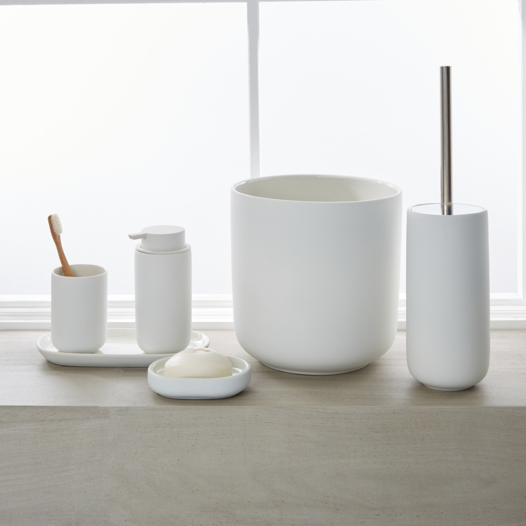 Vaso Callan de cerámica blanco