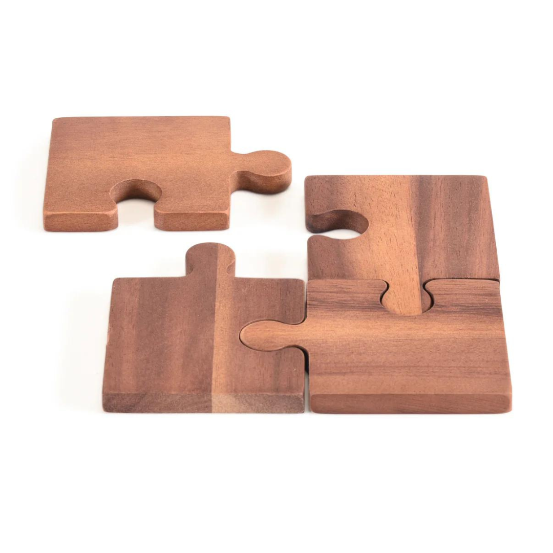 Puzzle Piece Coasters -Set of 4
