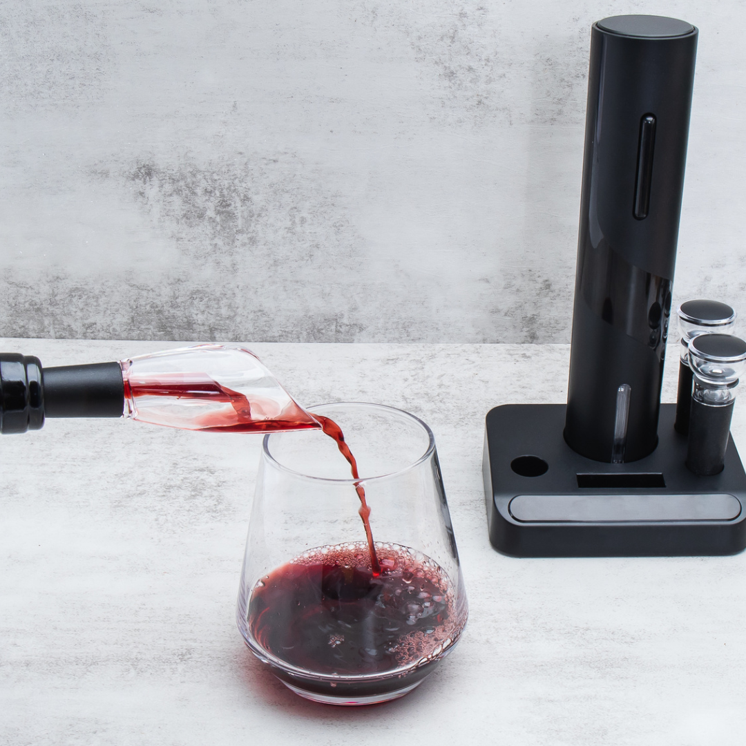 Electric Wine Opener & Accessories 6pc Set