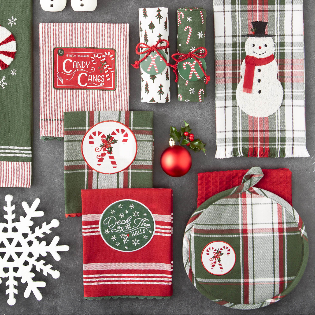 Candy Cane Potholder Gift Set