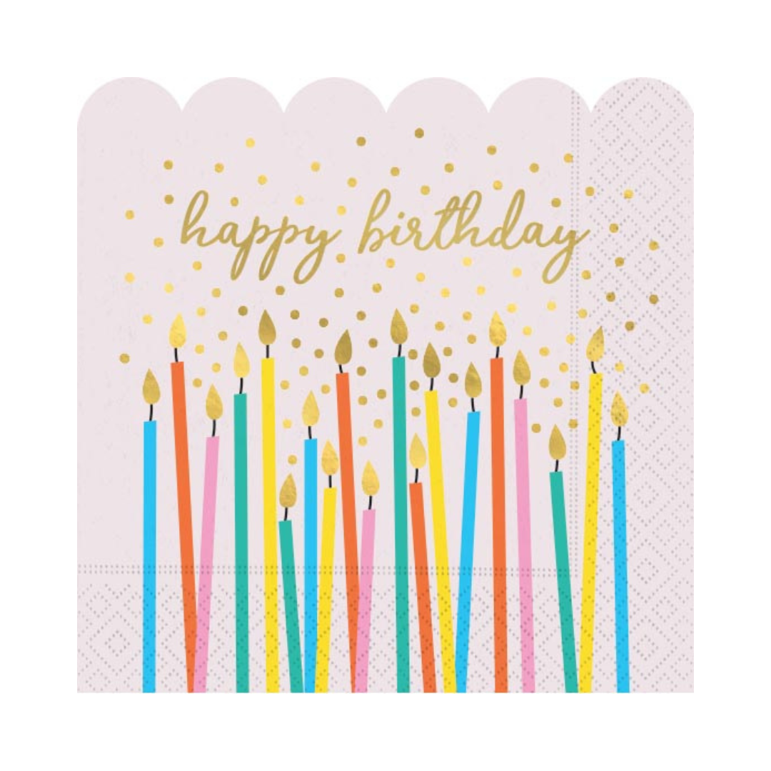 Make A Wish Napkin- Luncheon - Shaped