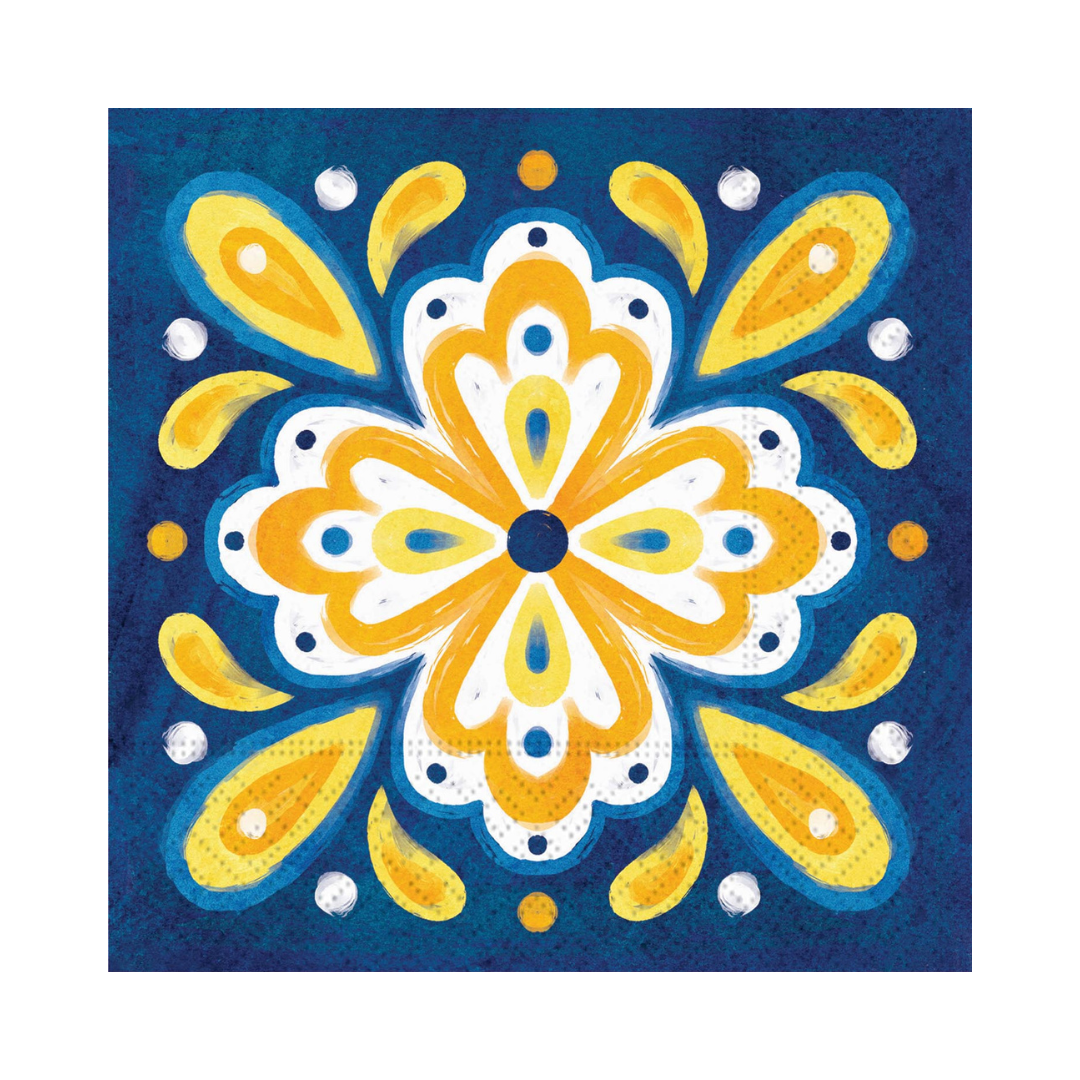 Lemon Blueberry Napkin - Beverage