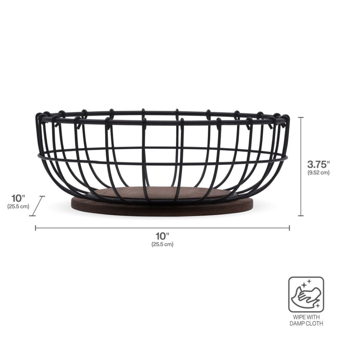 Cesta de centro de mesa con forma de jaula de yunque