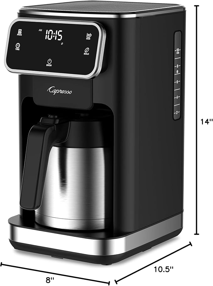10-Cup Touchscreen Coffee Maker with Thermal Carafe