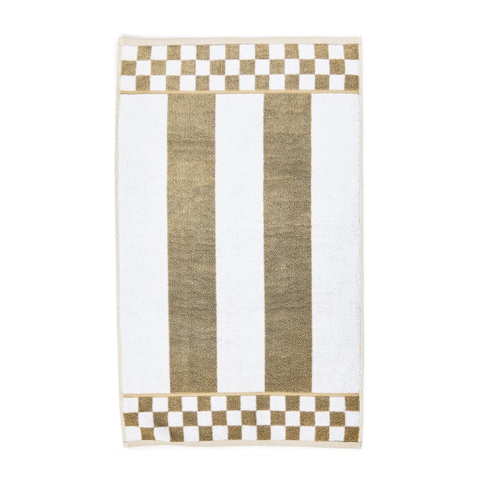 Mocha Stripe Hand Towel