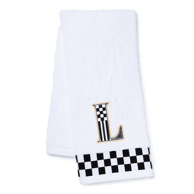 Monogram "L" Check Hand Towel