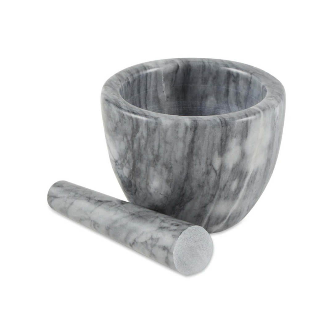 Marble Mortar & Pestle Gray