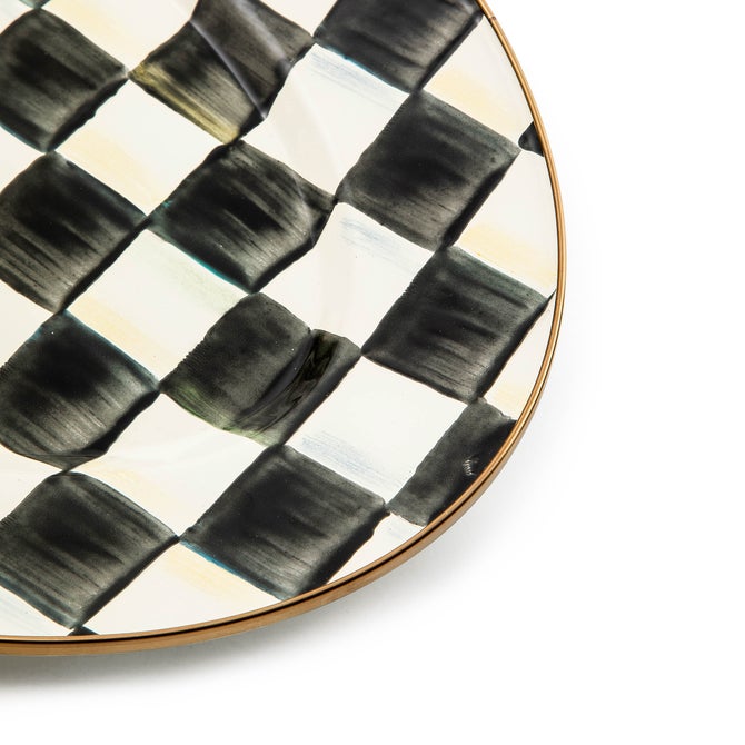Courtly Check Small Oval Platter