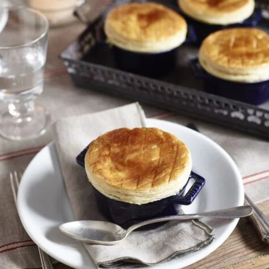 Staub Ceramic Mini Round Cocotte Set of 3 - Dark Blue