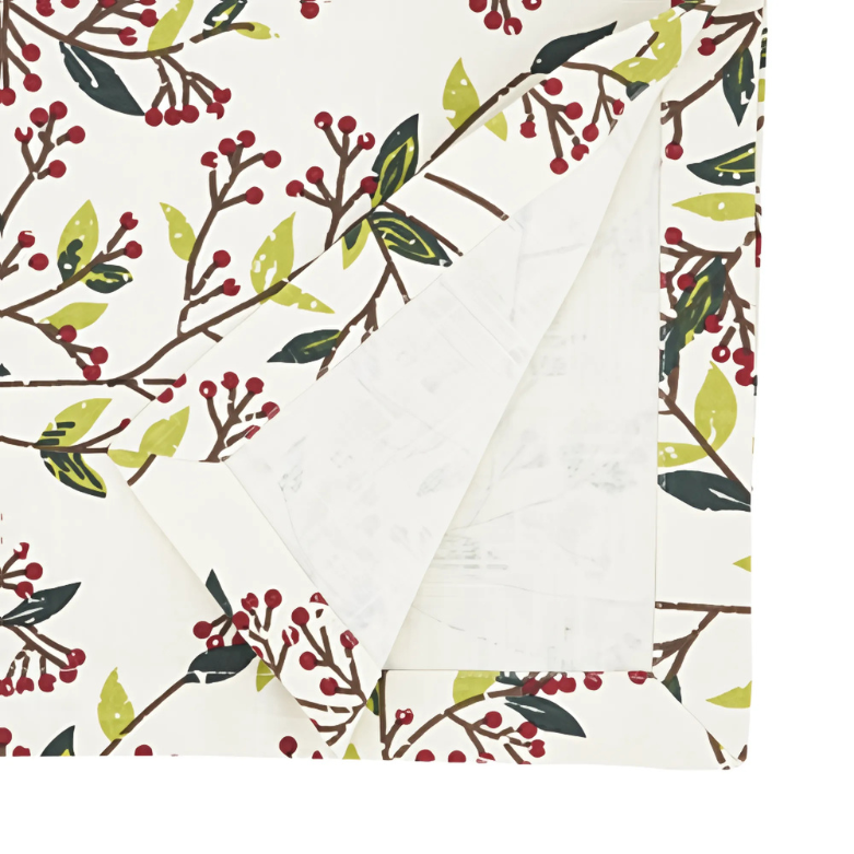 Camino de mesa de frutos rojos de 14" x 72"