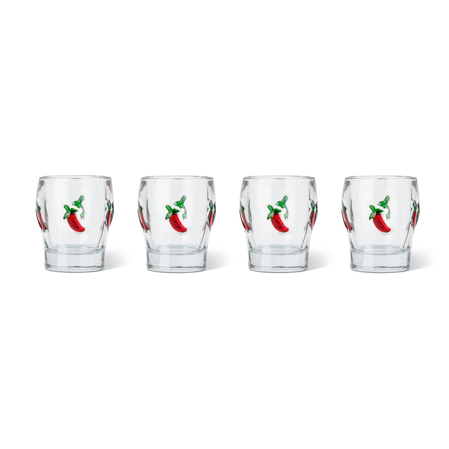 4Pk 2oz Icon Shot Glasses Pepper