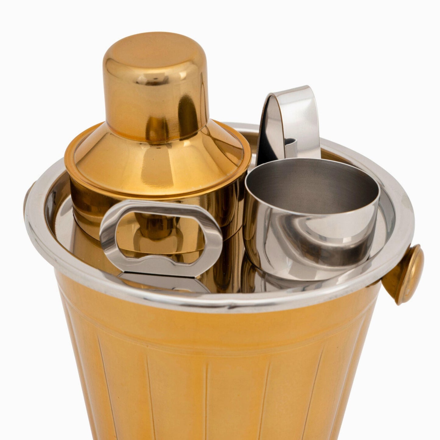 Apartment Bartender Gold 5 Piece Bar Tool Set