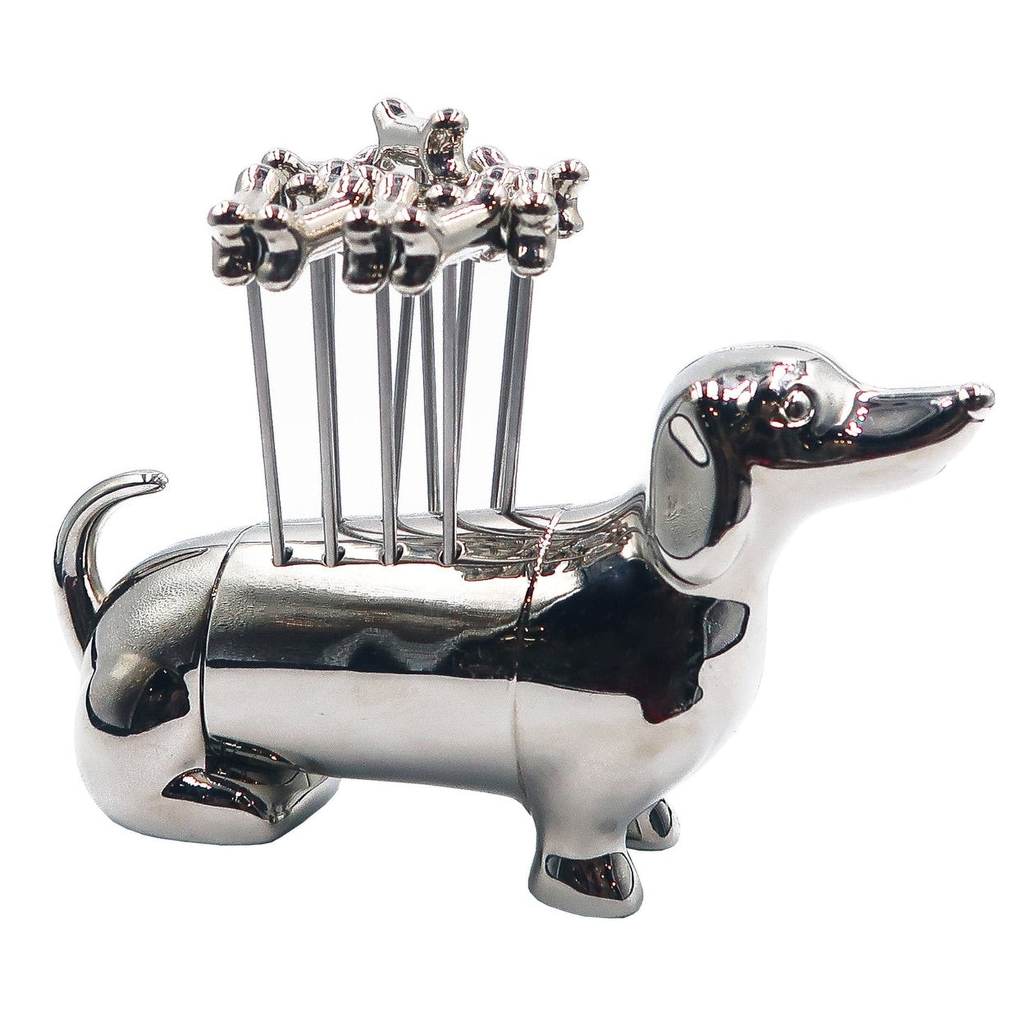 Dachshund Cocktail Pick & Stand Set