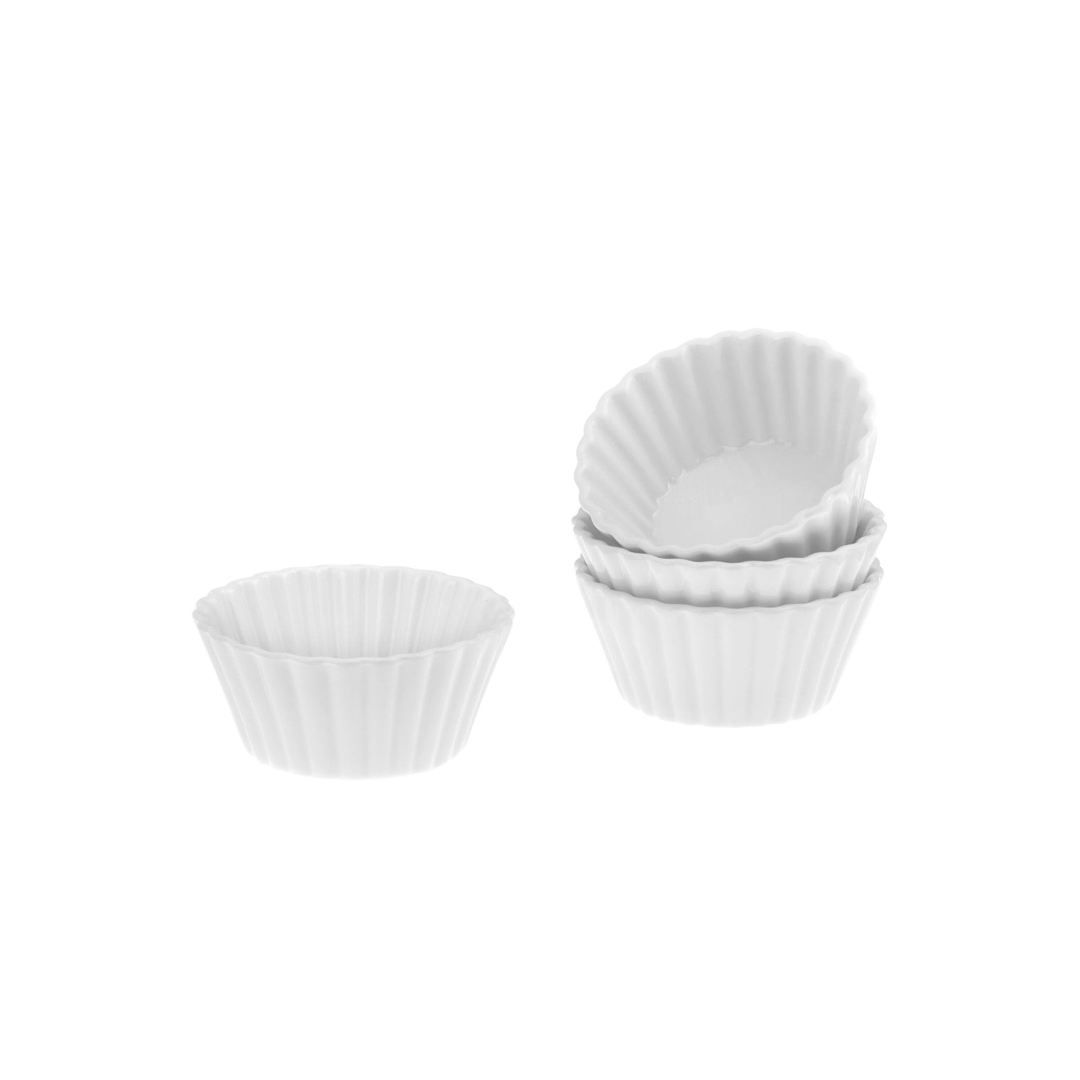 Munch Round Folds Ramekin, Set of 4