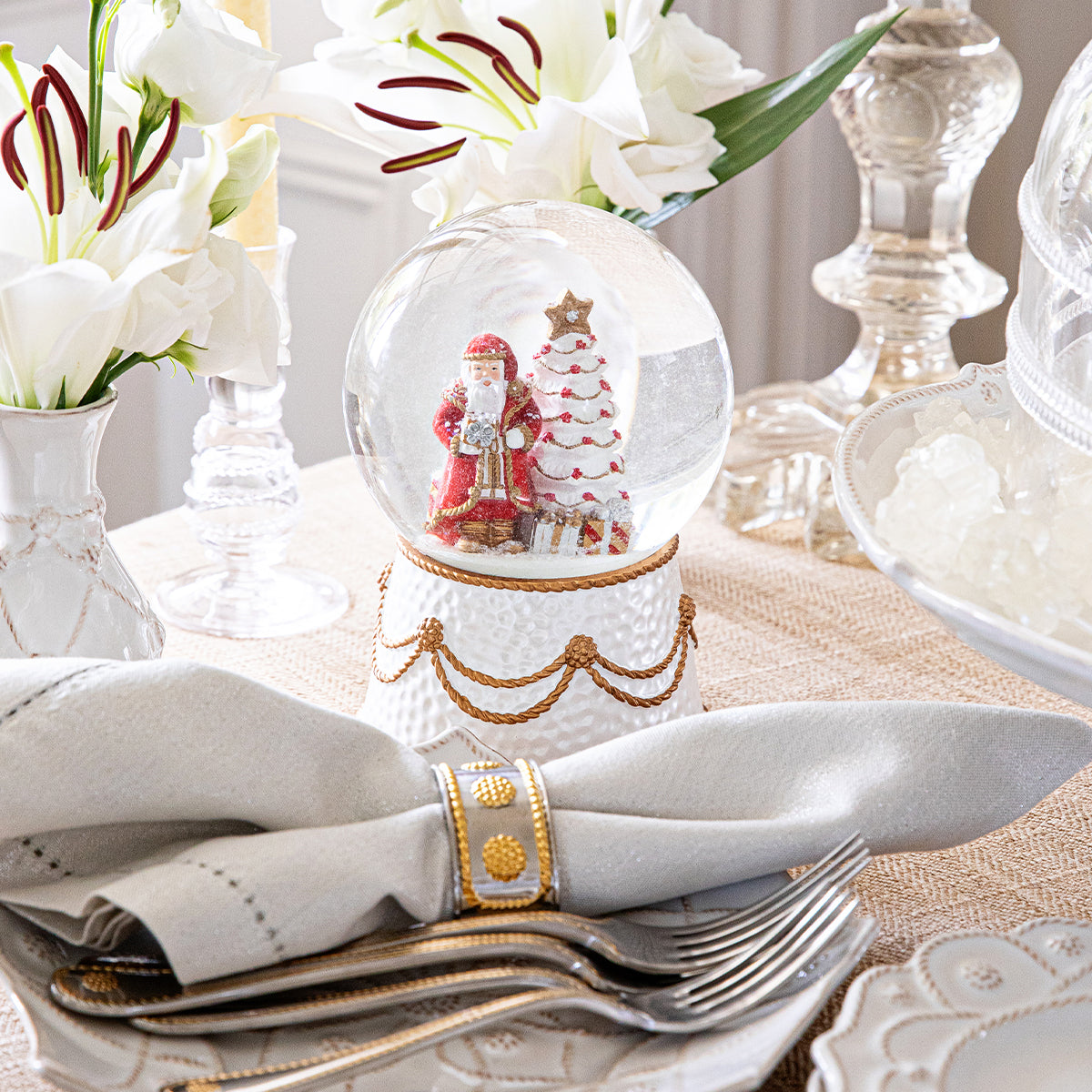Berry & Thread Napkin Ring - Silver/Gold