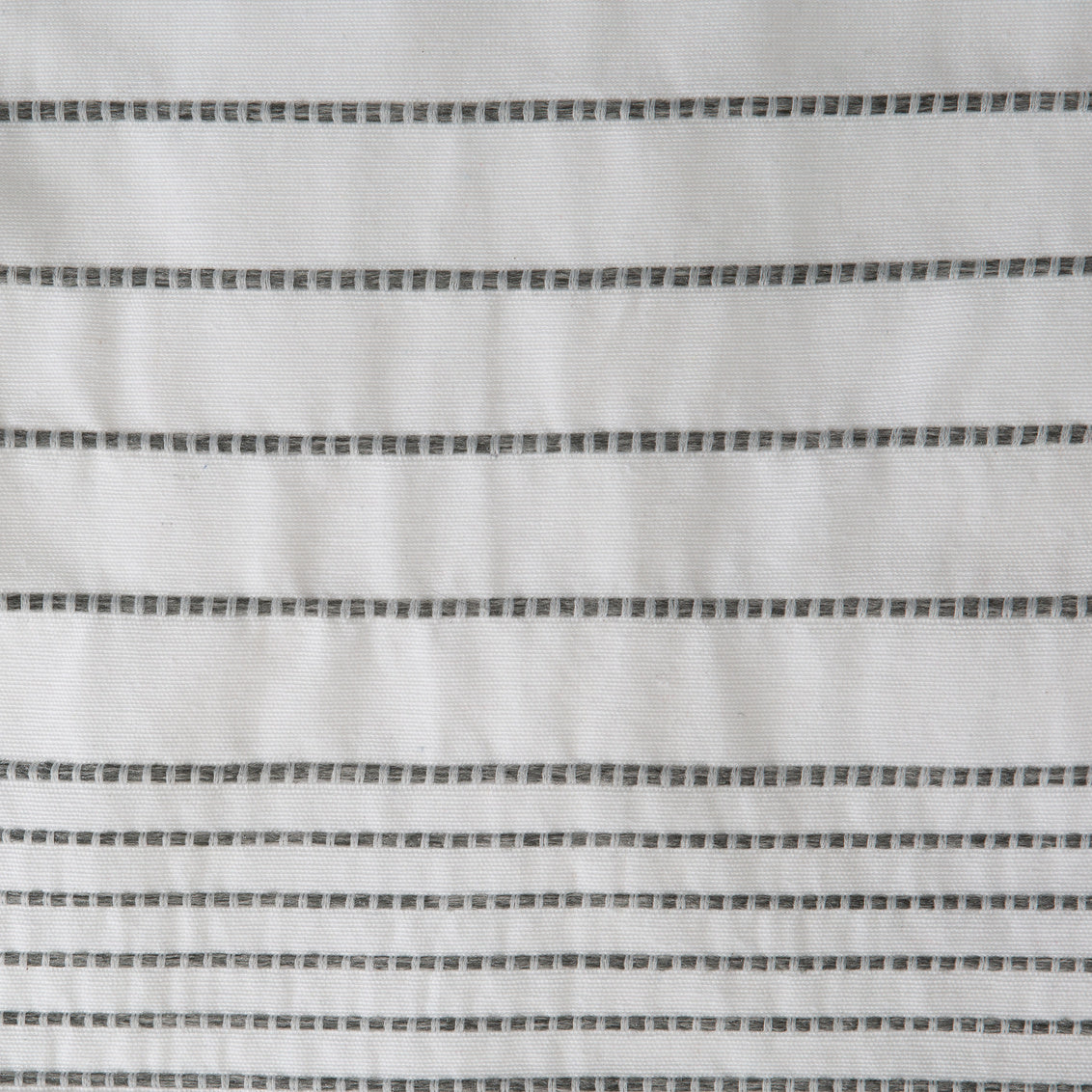 Cortina de ducha Harmony de tejido de poliéster y algodón, color blanco y gris, 72 x 72 pulgadas