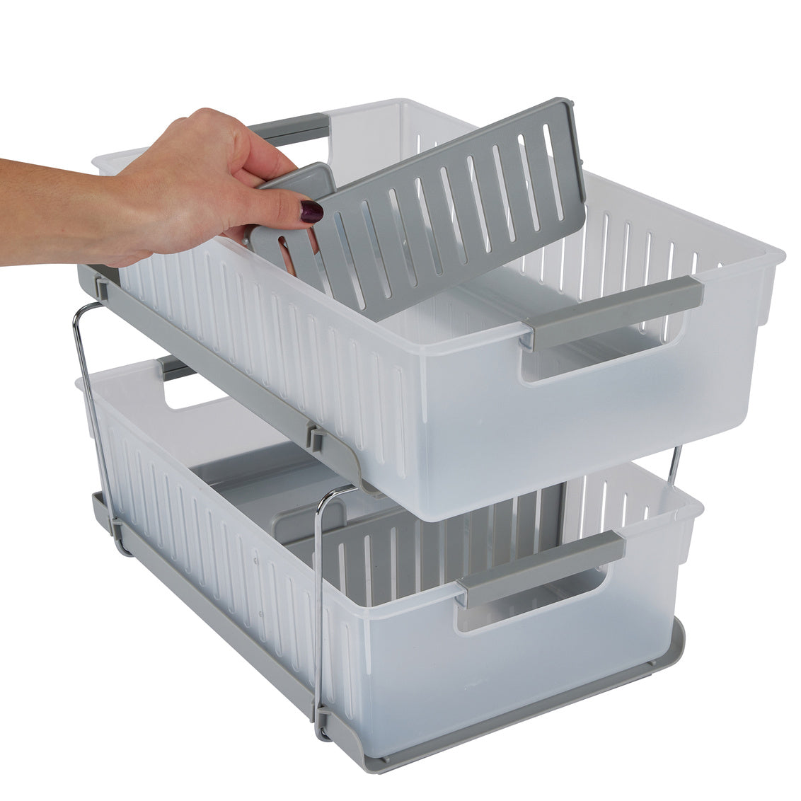 N&T 2 Tier Storage Basket PP